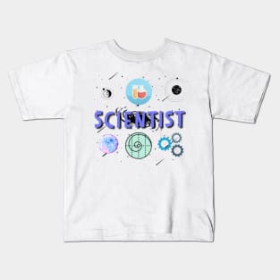 Scientist Gift Design Chemistry Physics STEM Kids T-Shirt